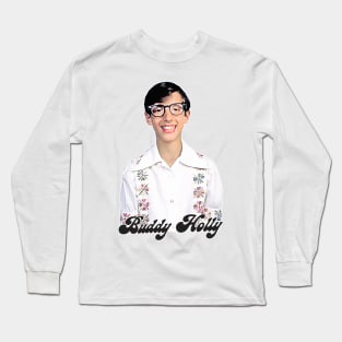 Buddy Holly - Retro Humor Design Long Sleeve T-Shirt